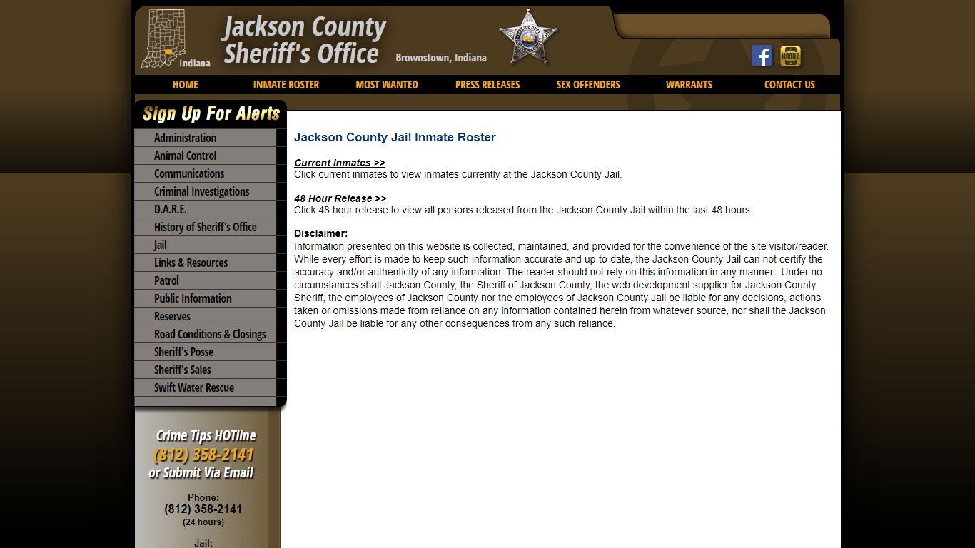Roster Choose - Jackson County IN Sheriff